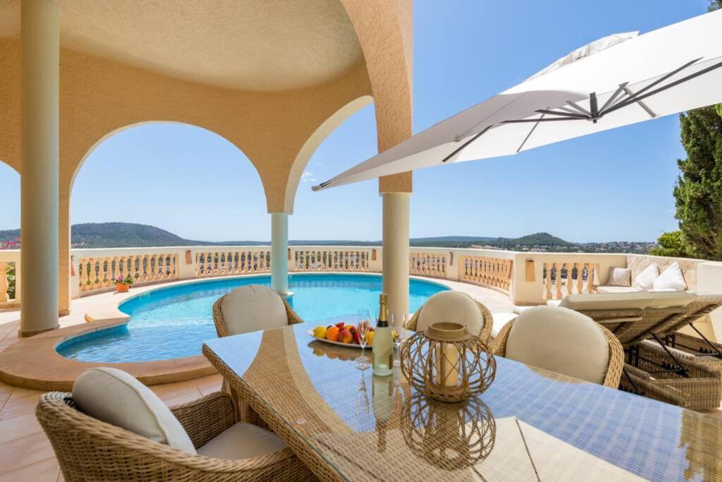 Meerblick Villa "Buena Vista" In Santa Ponsa, Mallorca Exteriér fotografie